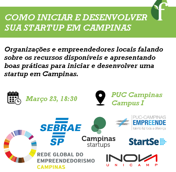 How to Start a Startup In Campinas - FB Flyer PT W
