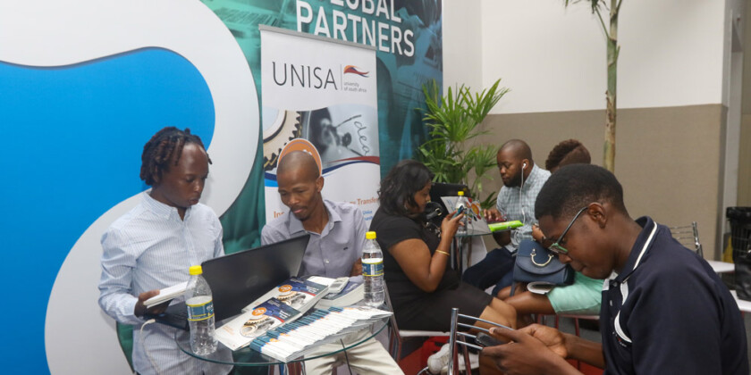 Membros da Universidade UNISA no encontro do Global Partners em 2019