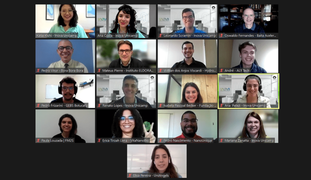 Captura de tela do Zoom com os participantes da Final do Desafio Unicamp 2023
